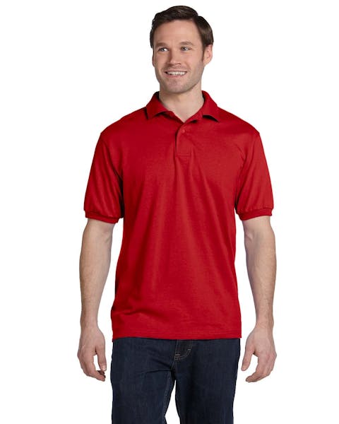 Hanes 054 Adulto 50/50 EcoSmart Jersey Polo de punto