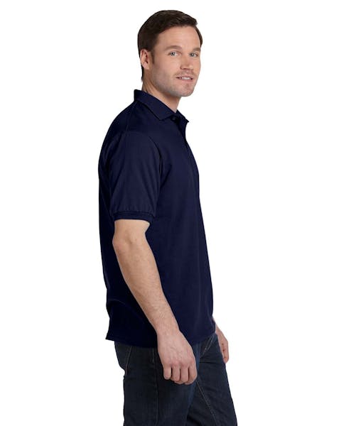 Hanes 054 Adult 50/50 EcoSmart Jersey Knit Polo