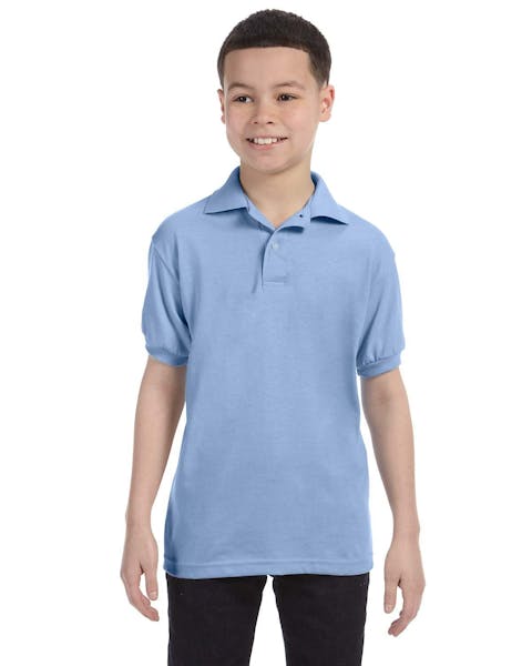 Hanes 054Y - Polo de punto para jóvenes 50/50 EcoSmart