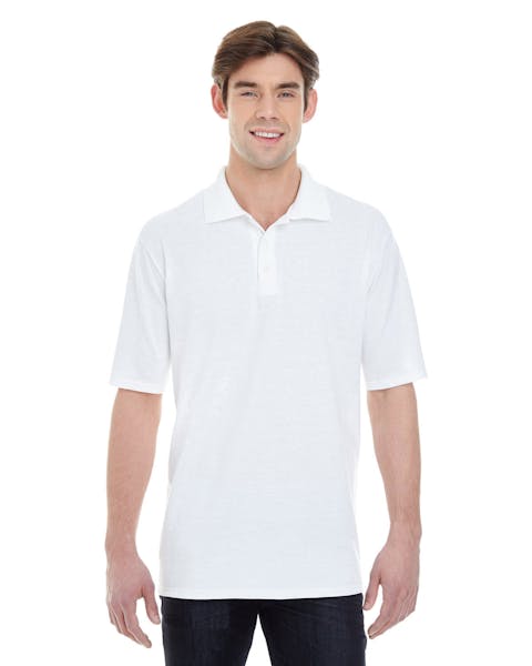 Hanes 055P Men's 6.5 oz. X-Temp Piqu Short-Sleeve Polo with Fresh IQ