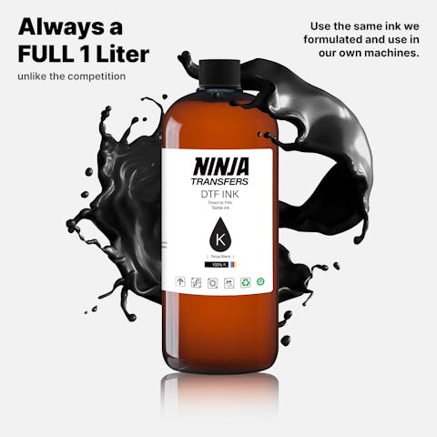 Premium DTF Black Ink - Ninja Transfers