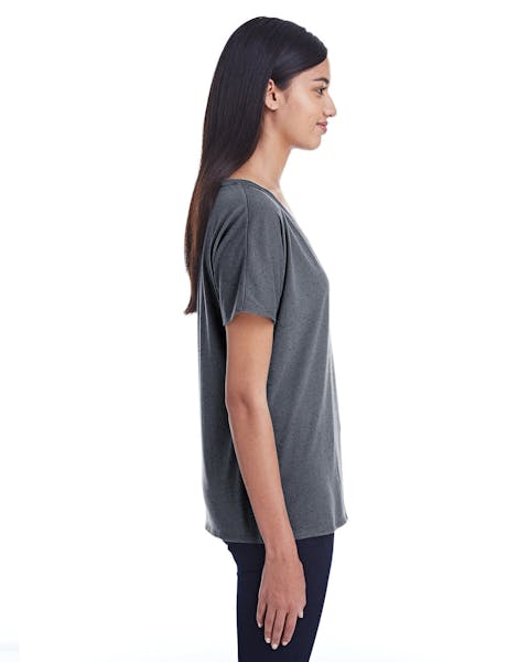 Threadfast Apparel 203FV 女式 Triblend 斑点短袖 V 领 T 恤