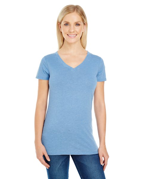 Threadfast Apparel 208B Ladies' Vintage Dye Short-Sleeve V-Neck T-Shirt