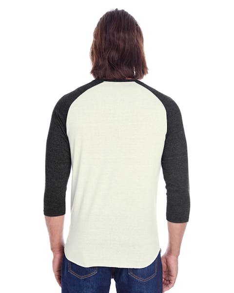 Threadfast Apparel 302G Unisex Triblend 3/4-Sleeve Raglan