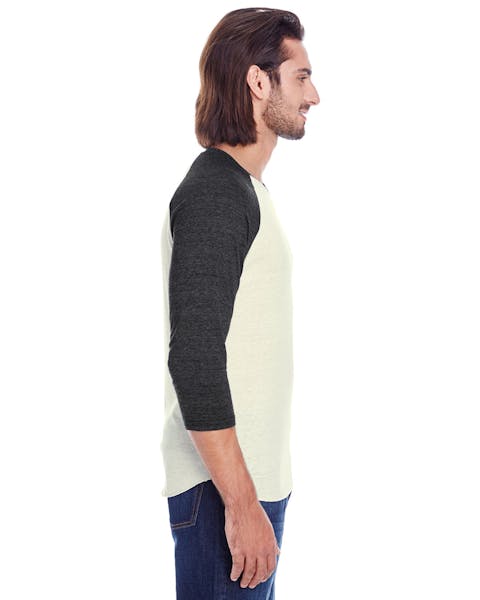 Threadfast Apparel 302G Unisex Triblend 3/4-Sleeve Raglan