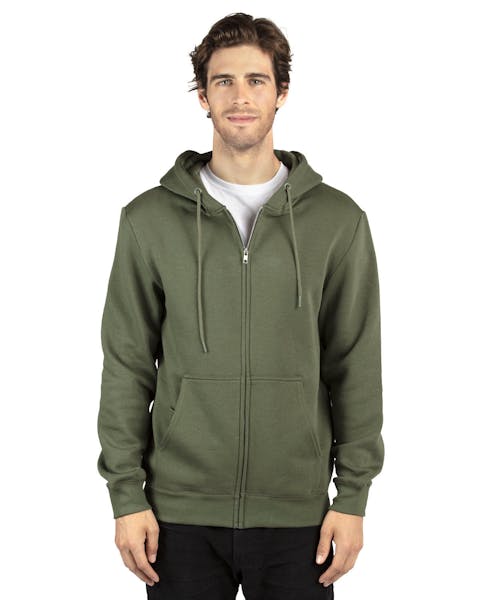 Threadfast Apparel 320Z Ultimate - Sudadera con capucha y cierre completo de forro polar unisex