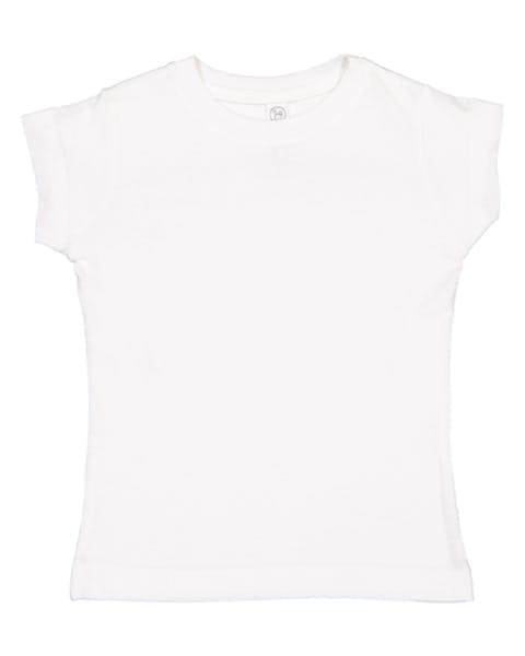 Rabbit Skins 3316 Toddler Girls' Fine Jersey T-Shirt