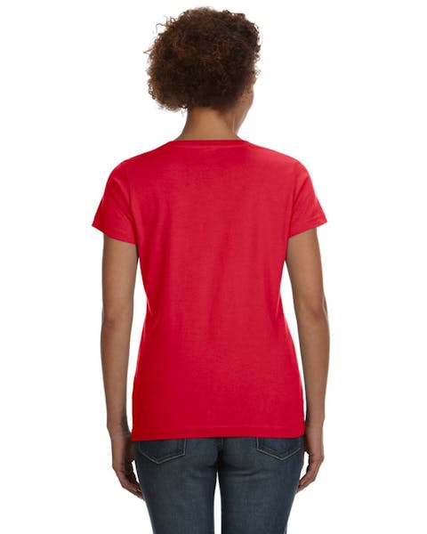 LAT 3507 Ladies' V-Neck Fine Jersey T-Shirt