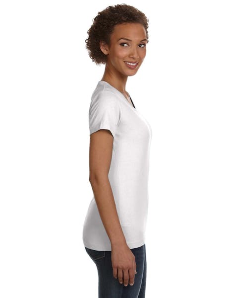 LAT 3507 Ladies' V-Neck Fine Jersey T-Shirt