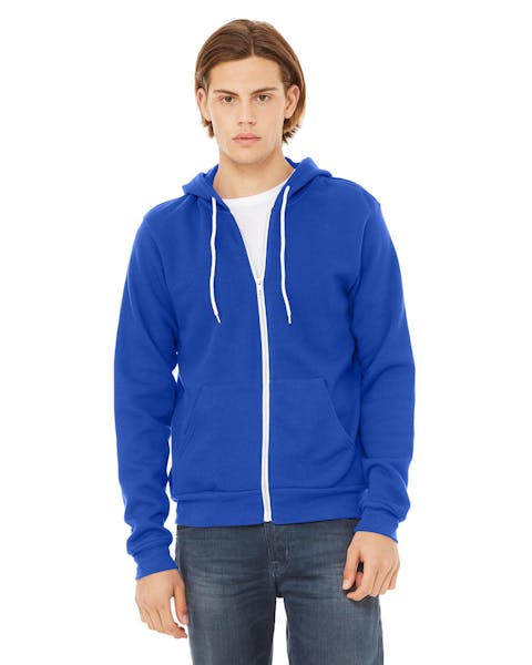 Bella + Canvas 3739 Unisex Poly-Cotton Fleece Full-Zip Hooded Sweatshirt