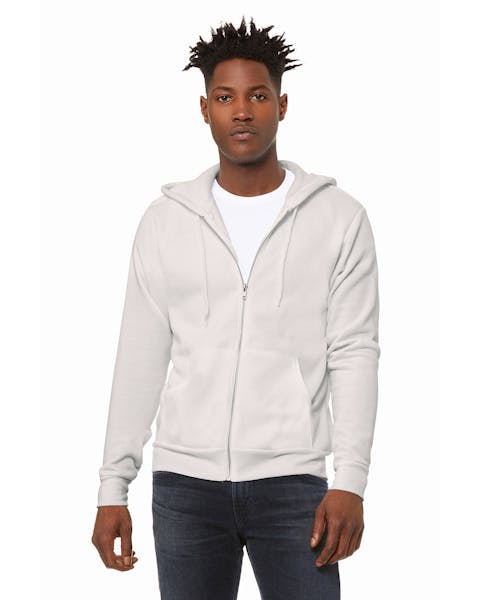 Bella + Canvas 3739 Unisex Poly-Cotton Fleece Full-Zip Hooded Sweatshirt