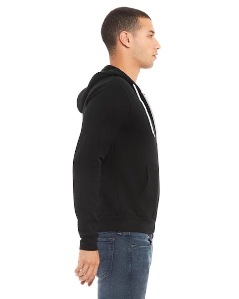 Bella + Canvas 3739 Unisex Poly-Cotton Fleece Full-Zip Hooded Sweatshirt