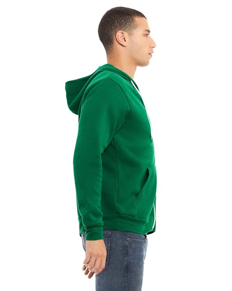 Bella + Canvas 3739 Unisex Poly-Cotton Fleece Full-Zip Hooded Sweatshirt