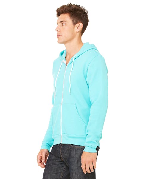 Bella + Canvas 3739 Unisex Poly-Cotton Fleece Full-Zip Hooded Sweatshirt