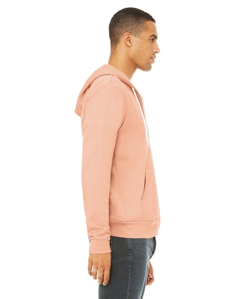 Bella + Canvas 3739 Unisex Poly-Cotton Fleece Full-Zip Hooded Sweatshirt