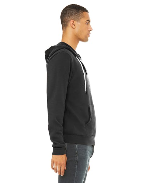 Bella + Canvas 3739 Unisex Poly-Cotton Fleece Full-Zip Hooded Sweatshirt