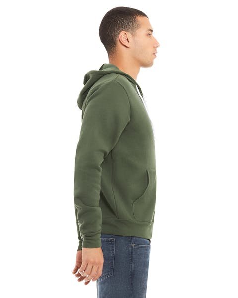 Bella + Canvas 3739 Unisex Poly-Cotton Fleece Full-Zip Hooded Sweatshirt