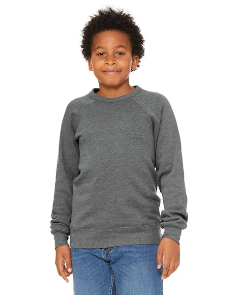 Bella + Canvas 3901Y Youth Sponge Fleece Raglan Sweatshirt