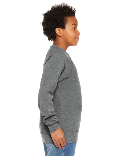 Bella + Canvas 3901Y Youth Sponge Fleece Raglan Sweatshirt