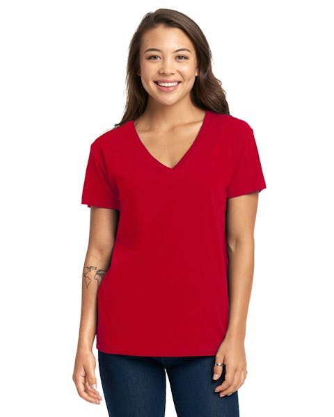 Camiseta ancha para mujer con cuello de pico Next Level 3940