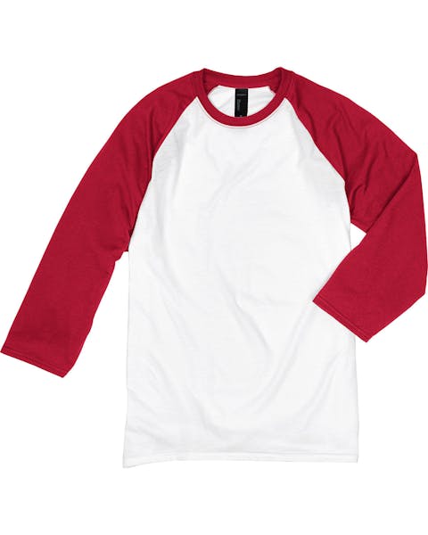 Hanes 42BA - Camiseta de béisbol para hombre, 4,5 onzas, 60/40 algodón hilado en anillos/poliéster X-Temp