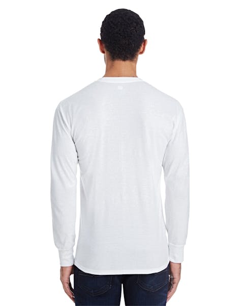 Hanes 42L0 - Camiseta de manga larga para hombre, 4.5 onzas, 60/40 algodón hilado en anillos/poliéster X-Temp