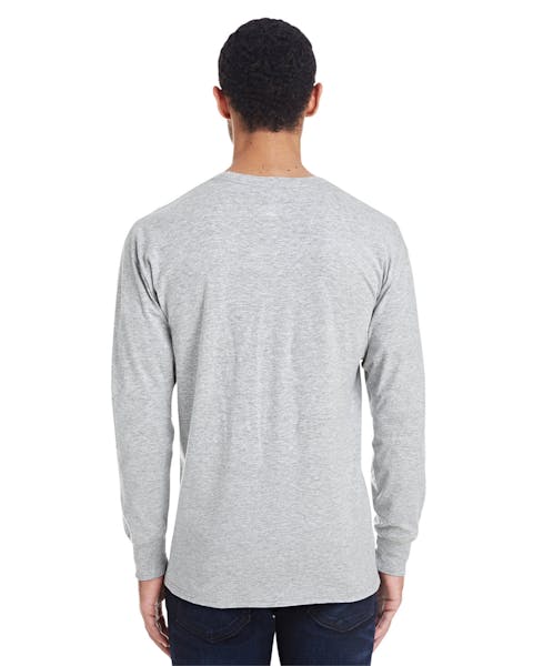 Hanes 42L0 Men's 4.5 oz., 60/40 Ringspun Cotton/Polyester X-Temp Long-Sleeve T-Shirt