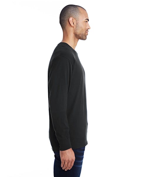 Hanes 42L0 Men's 4.5 oz., 60/40 Ringspun Cotton/Polyester X-Temp Long-Sleeve T-Shirt