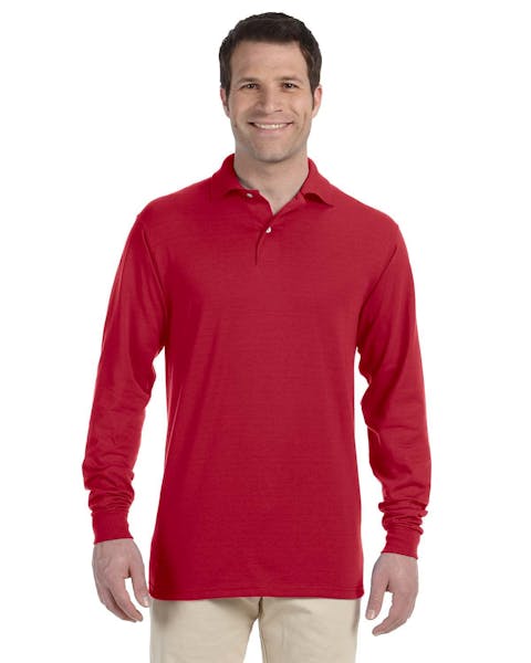 Jerzees 437ML Adult SpotShield Long-Sleeve Jersey Polo