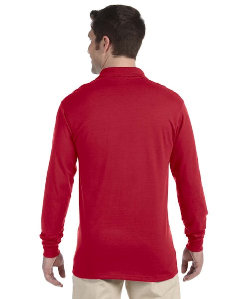 Jerzees 437ML Adult SpotShield Long-Sleeve Jersey Polo