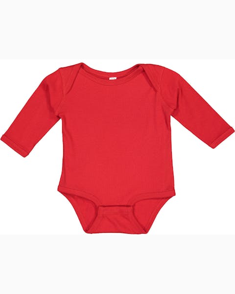 Rabbit Skins 4411 Infant Long-Sleeve Baby Rib Bodysuit