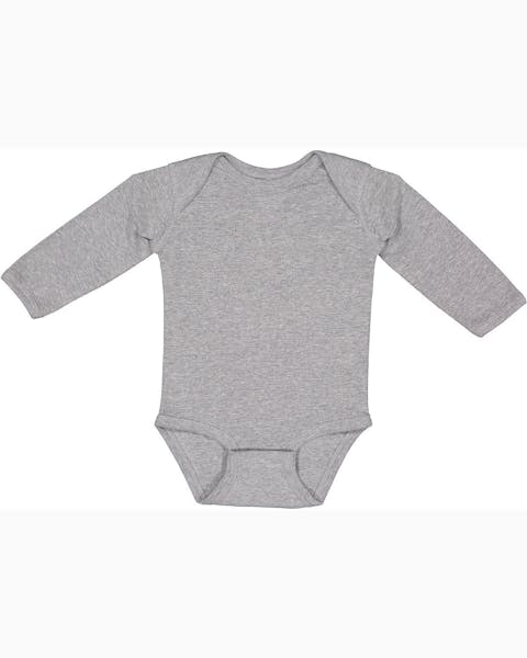 Rabbit Skins 4411 Infant Long-Sleeve Baby Rib Bodysuit