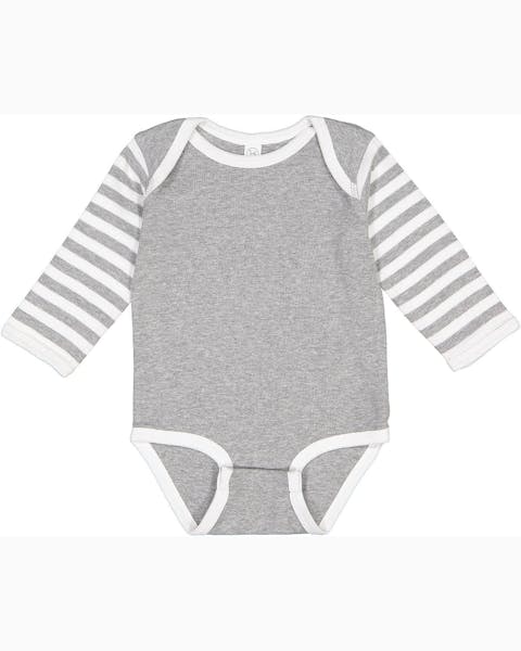 Rabbit Skins 4411 Infant Long-Sleeve Baby Rib Bodysuit