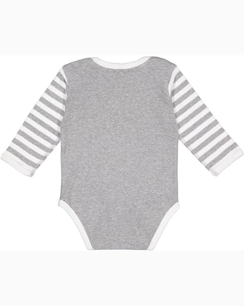 Rabbit Skins 4411 Infant Long-Sleeve Baby Rib Bodysuit