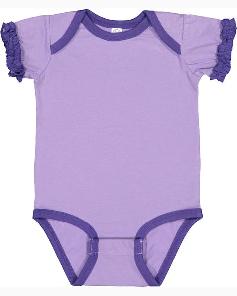 Rabbit Skins 4429 Infant Ruffle Bodysuit