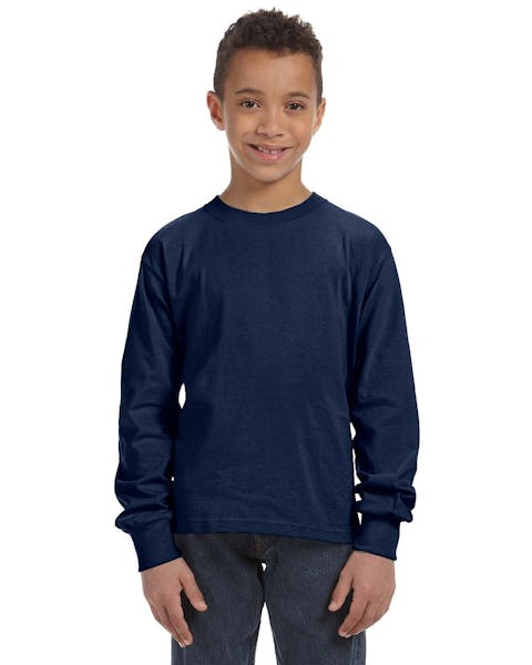 Fruit of the Loom 4930B Youth 5 oz. HD Cotton Long-Sleeve T-Shirt