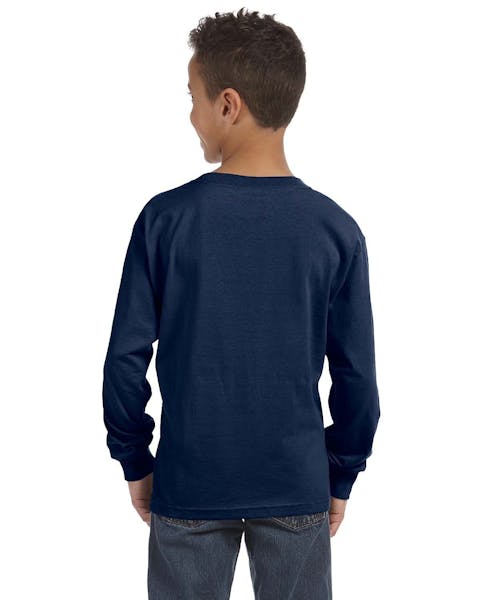 Fruit of the Loom 4930B Youth 5 oz. HD Cotton Long-Sleeve T-Shirt