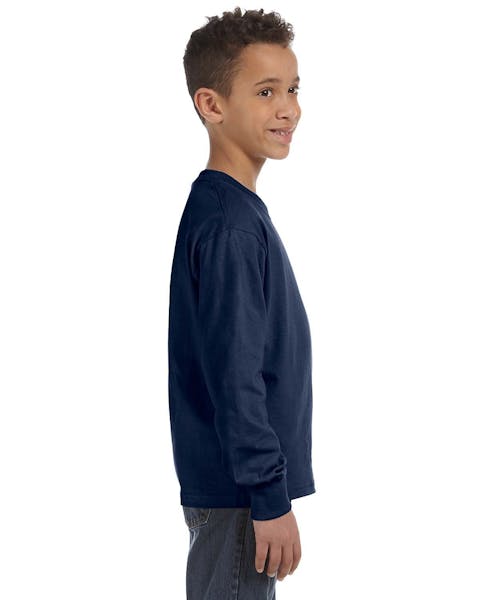 Fruit of the Loom 4930B Youth 5 oz. HD Cotton Long-Sleeve T-Shirt