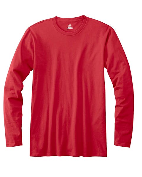 Hanes 498L Adult Nano-T Long-Sleeve T-Shirt