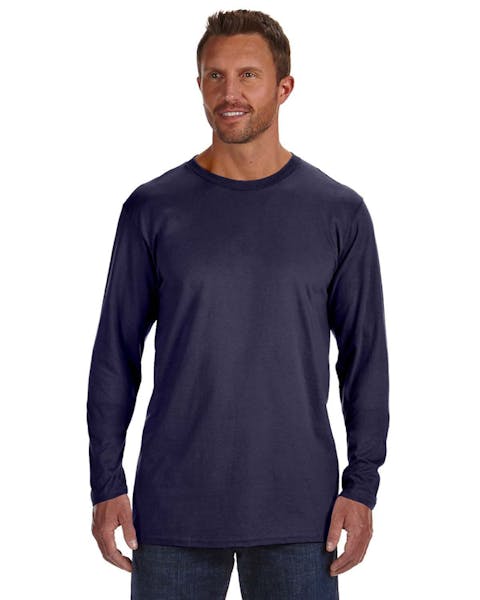 Hanes 498L Adult Nano-T Long-Sleeve T-Shirt