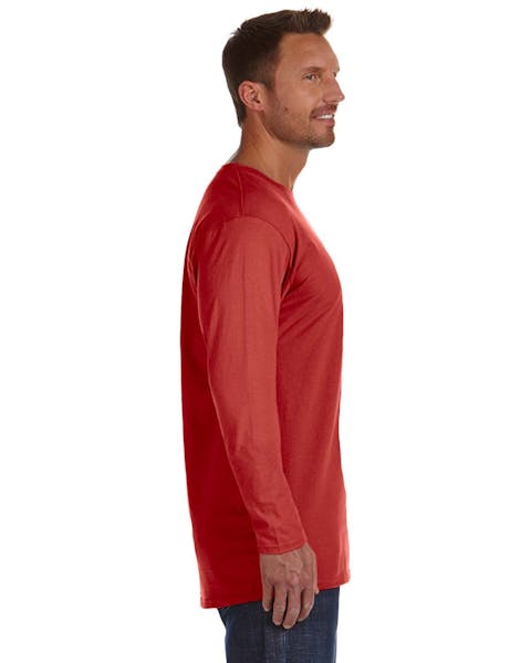 Hanes 498L Adult Nano-T Long-Sleeve T-Shirt