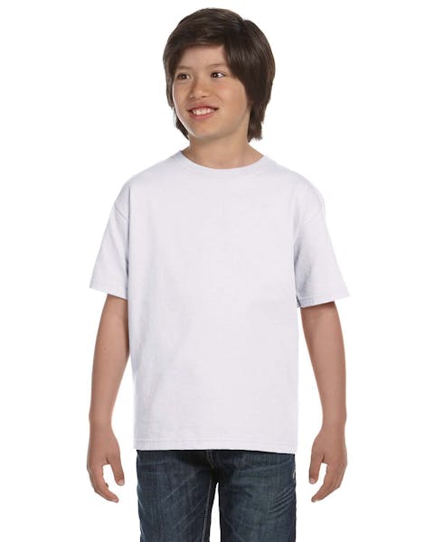 Hanes 5480 Camiseta de algodón Comfortsoft para jóvenes