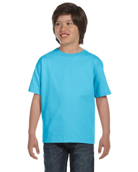 Hanes 5480 Camiseta de algodón Comfortsoft para jóvenes