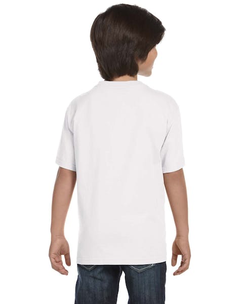 Hanes 5480 Camiseta de algodón Comfortsoft para jóvenes