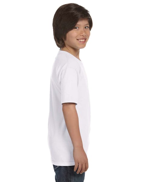 Hanes 5480 Camiseta de algodón Comfortsoft para jóvenes