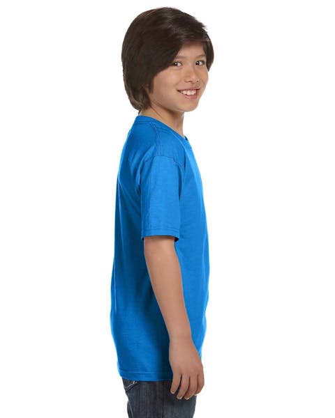 Hanes 5480 Camiseta de algodón Comfortsoft para jóvenes