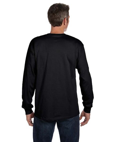 Hanes 5596 Men's Authentic-T Long-Sleeve Pocket T-Shirt