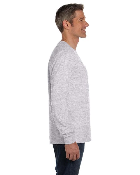 Hanes 5596 Men's Authentic-T Long-Sleeve Pocket T-Shirt