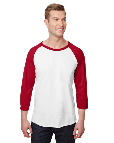 Jerzees 560RR Unisex Premium Blend Ring-Spun 3/4 Sleeve Raglan T-Shirt