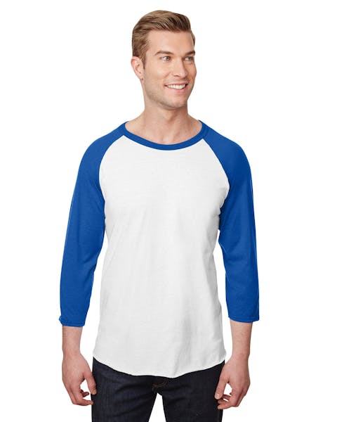 Jerzees 560RR Unisex Premium Blend Ring-Spun 3/4 Sleeve Raglan T-Shirt